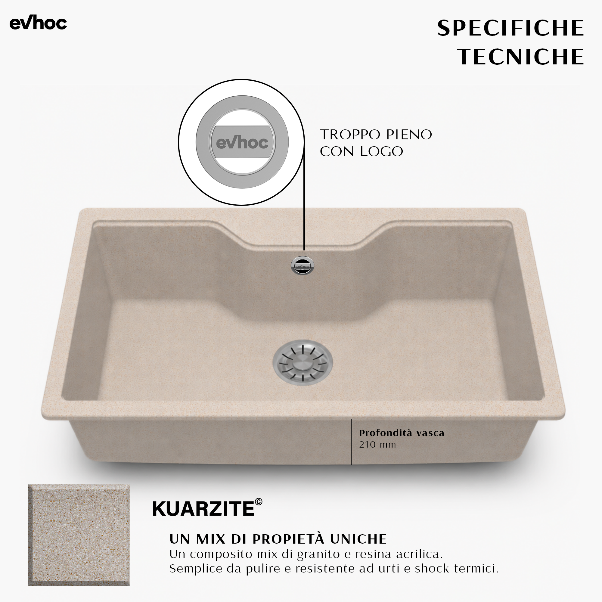 specifiche tecniche lavello da cucina in kuarzite tondo l avena