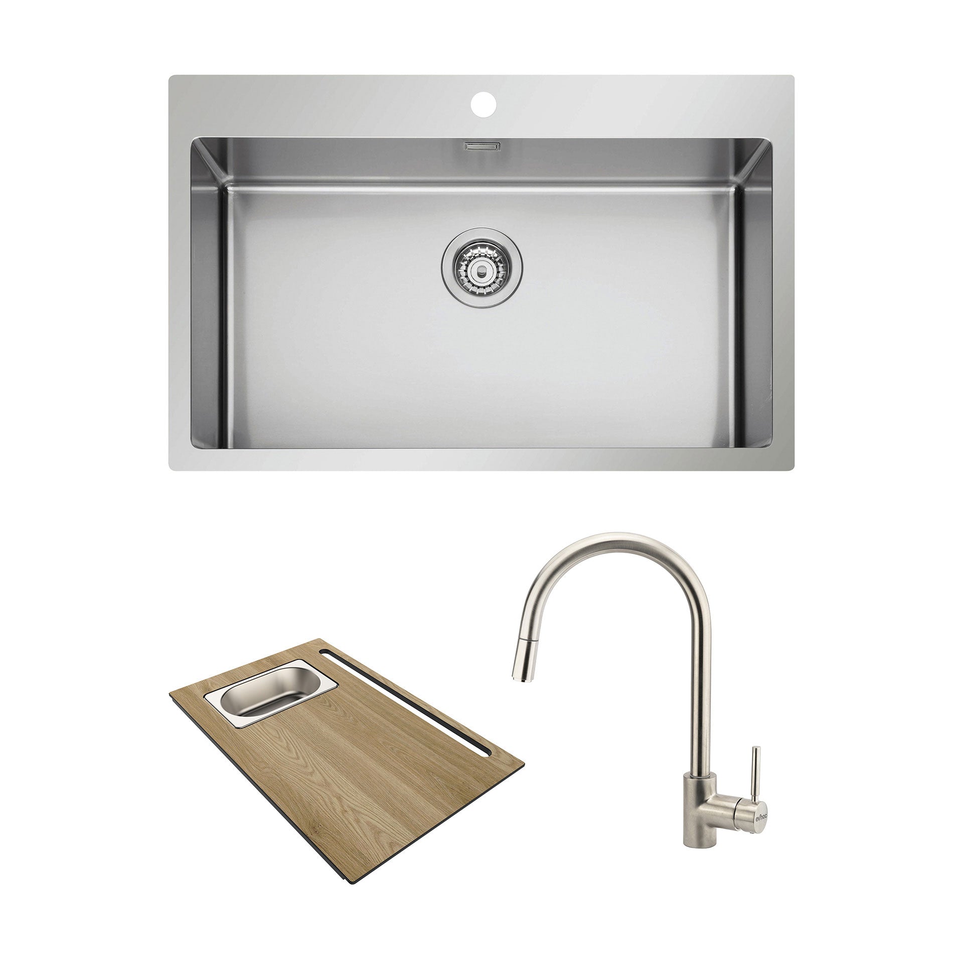 Deus M + Complement Plus 280 Navis Cutting Board + Hippo Nickel