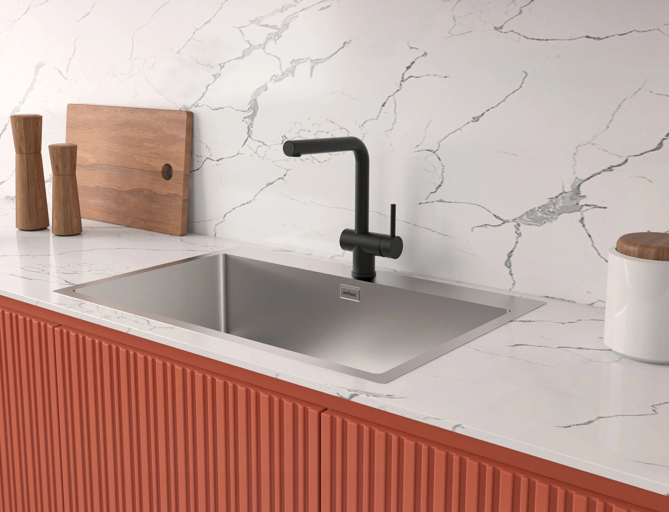 HELION - Miscelatore con doccetta estraibile