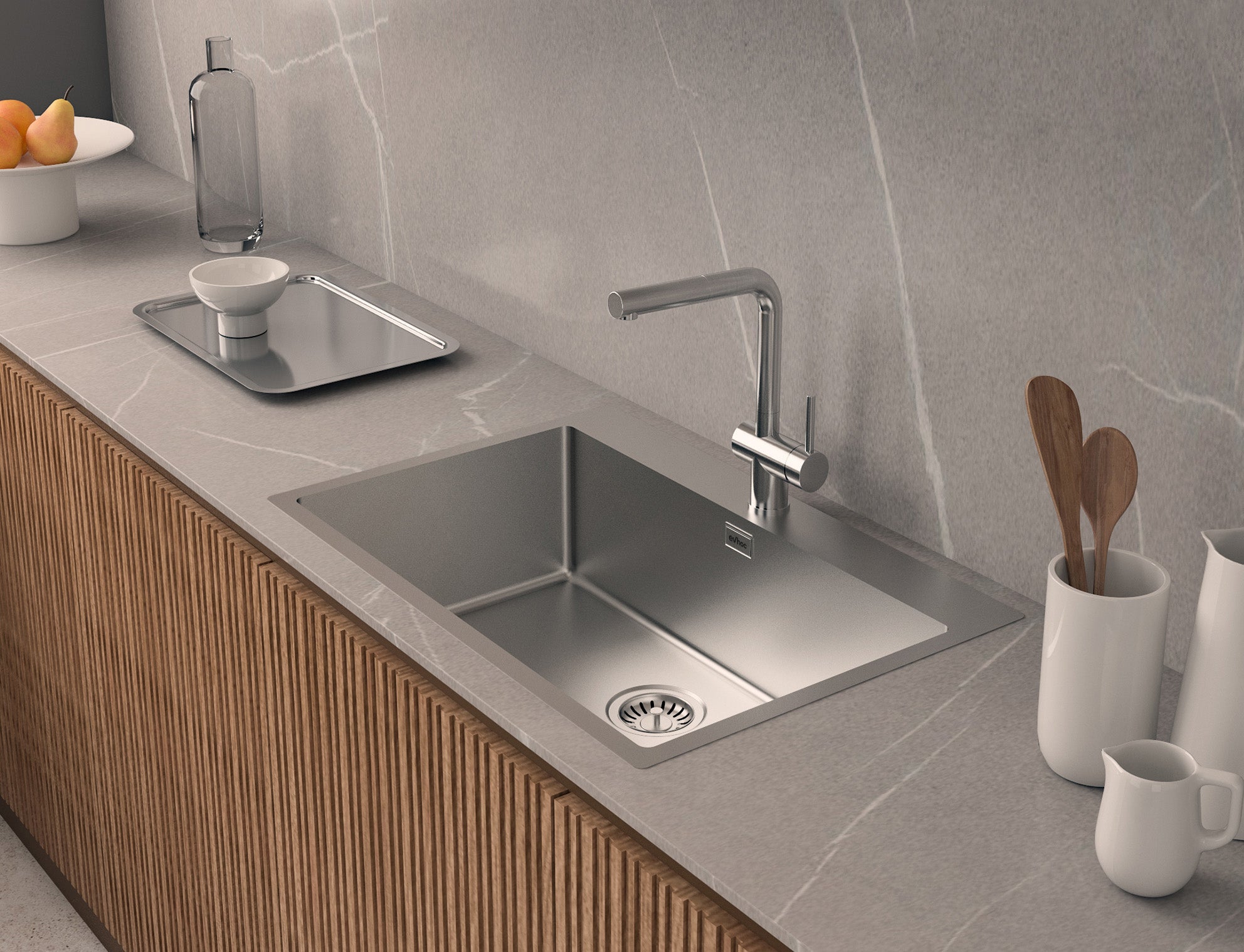 HELION - Miscelatore con doccetta estraibile