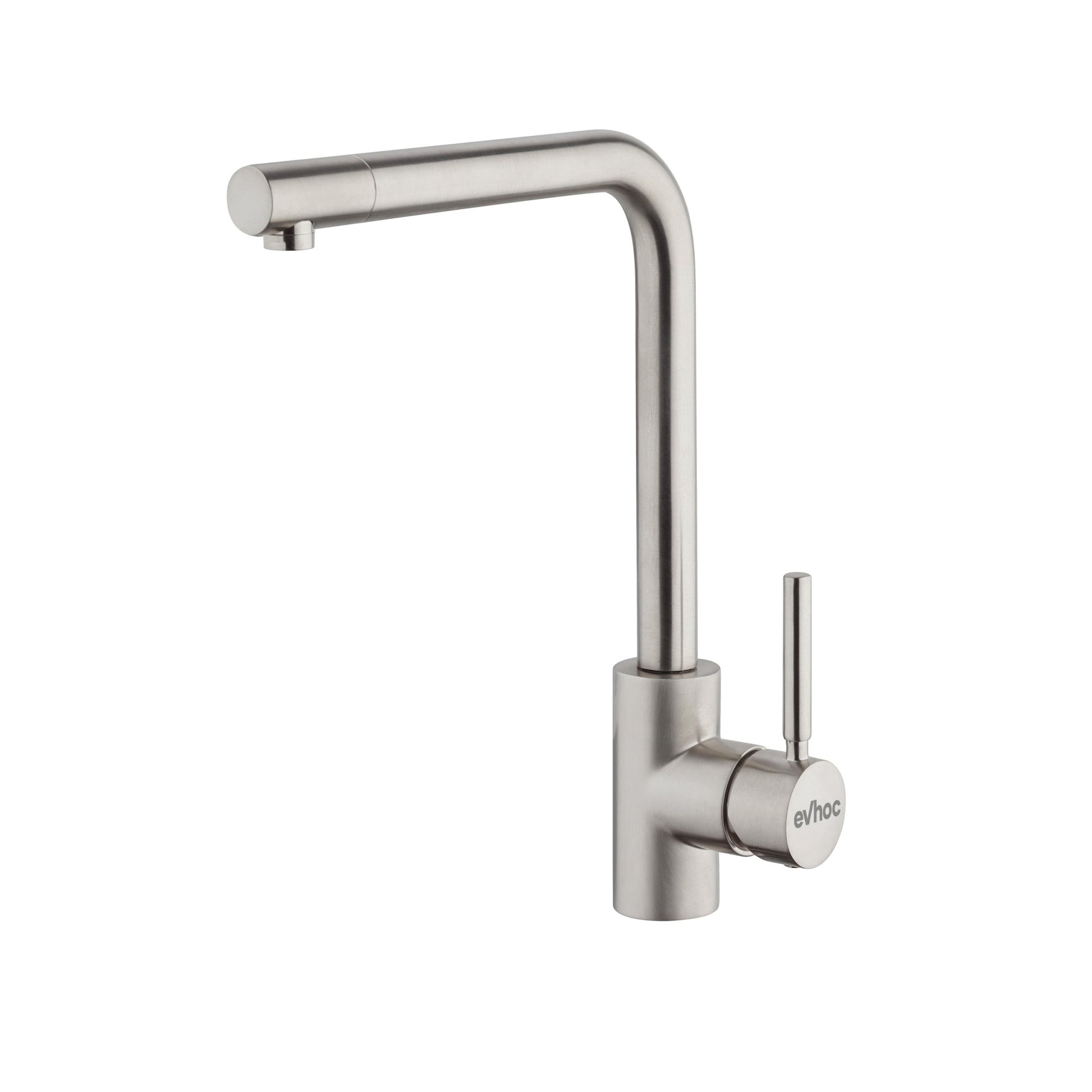 Miscelatore da cucina Lotus nichel su sfondo bianco