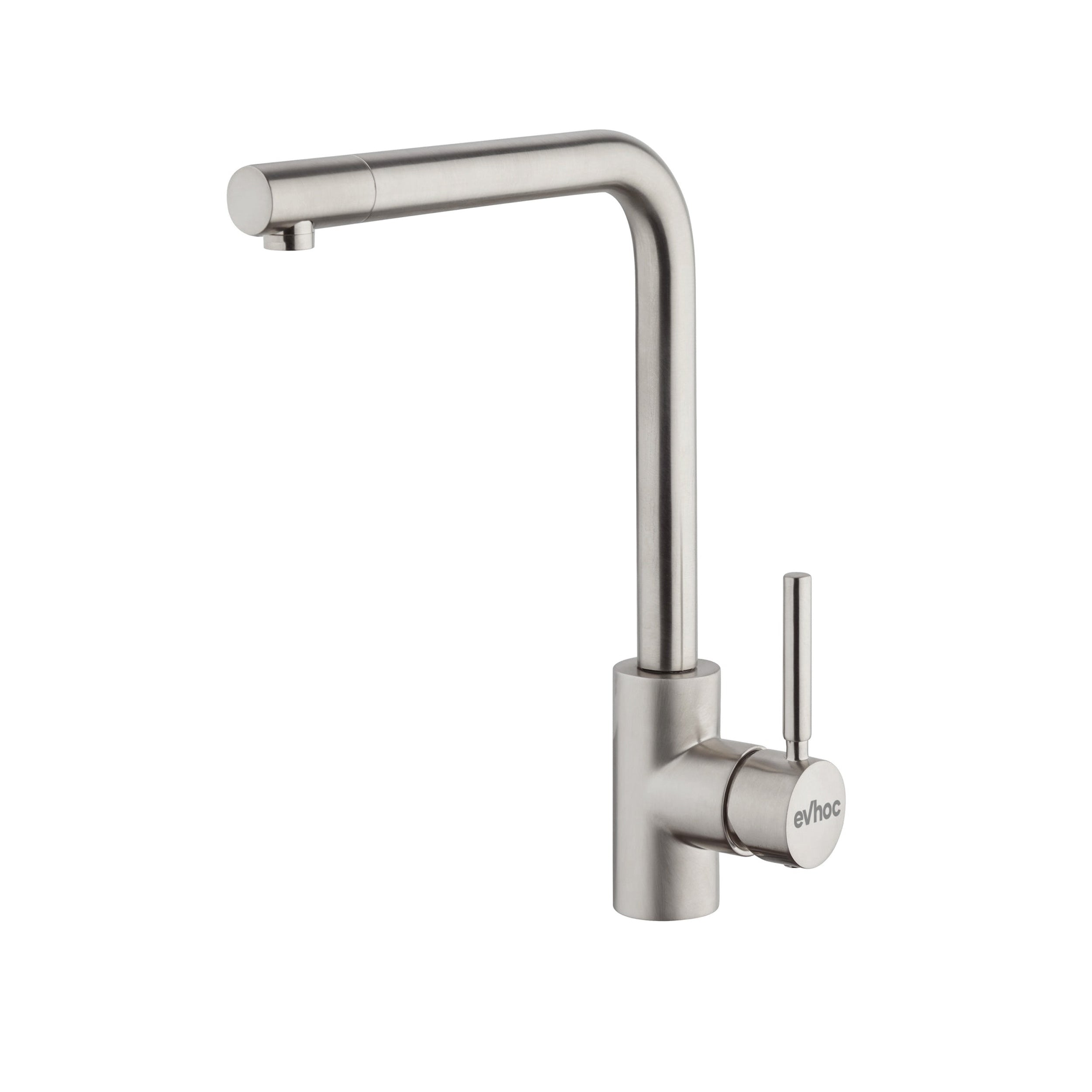 Miscelatore da cucina Lotus nichel su sfondo bianco