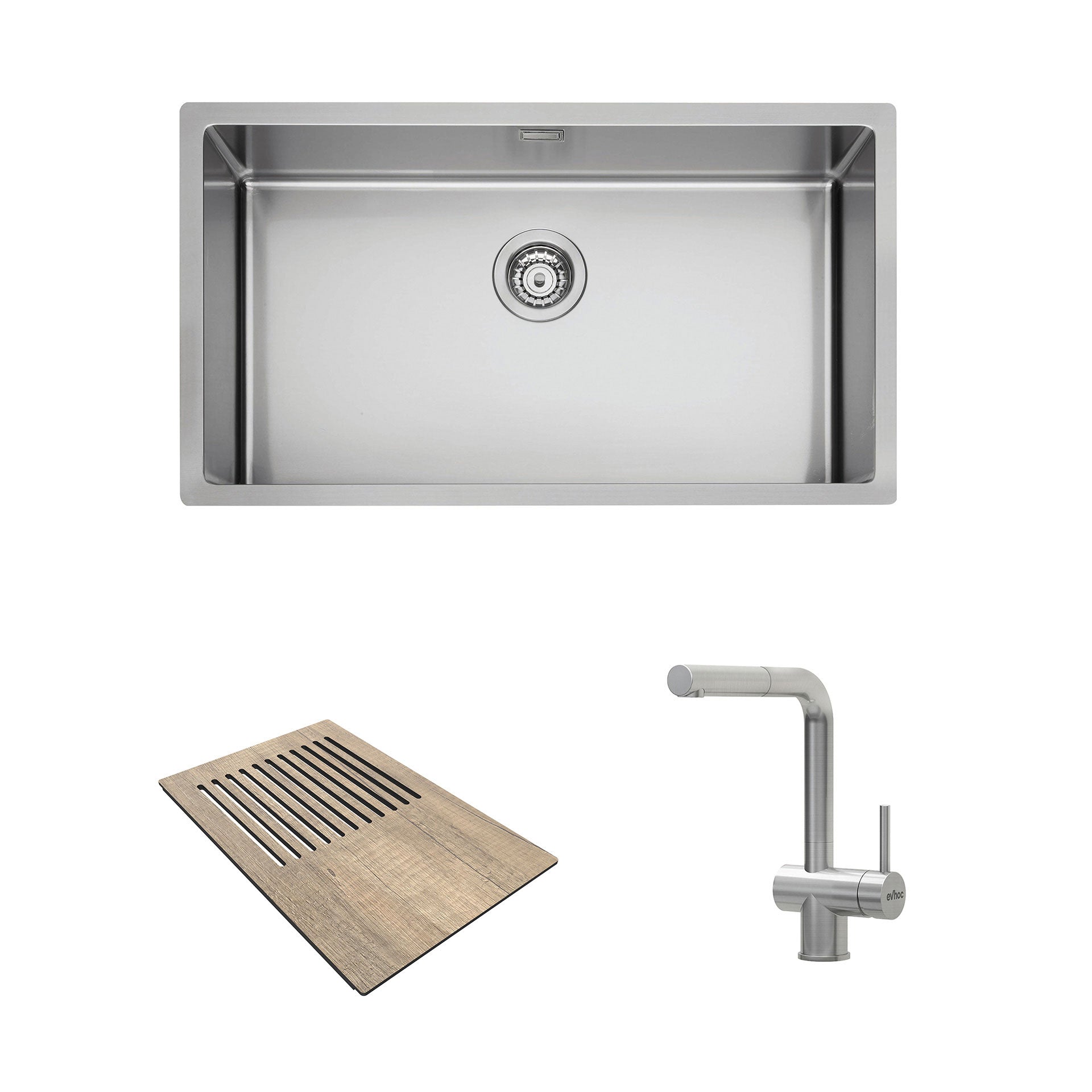 Lumium M Undermount + Complement Linear 280 Navis + Helion Stainless Steel