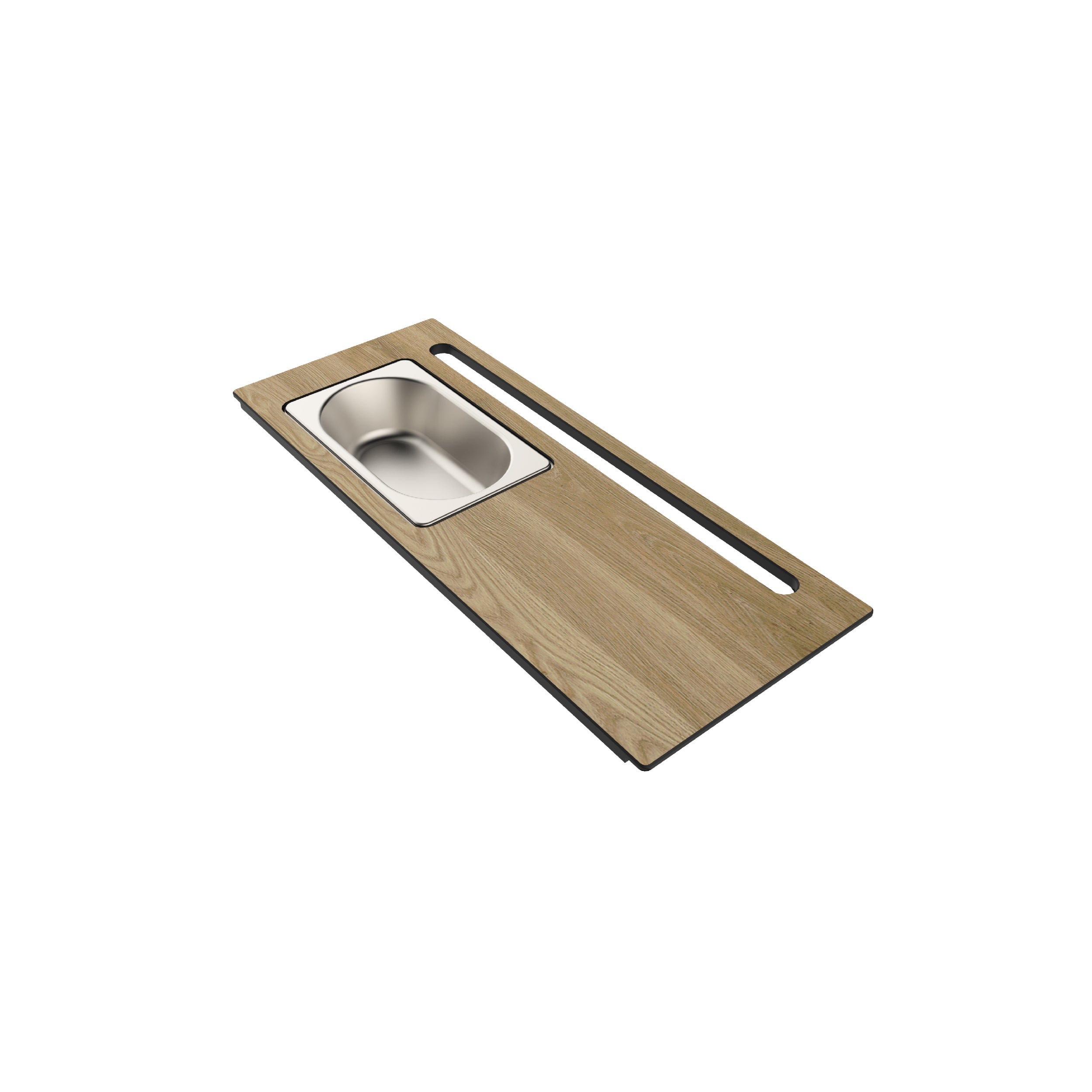 Lavello Inox Lumium S Sopratop + Tagliere Complement Plus 170 Navis + Miscelatore Lotus Nichel