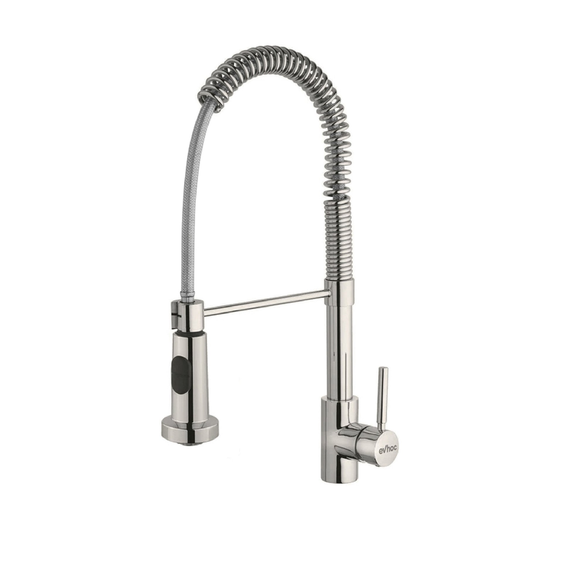 Miscelatore da cucina con doccetta nichel