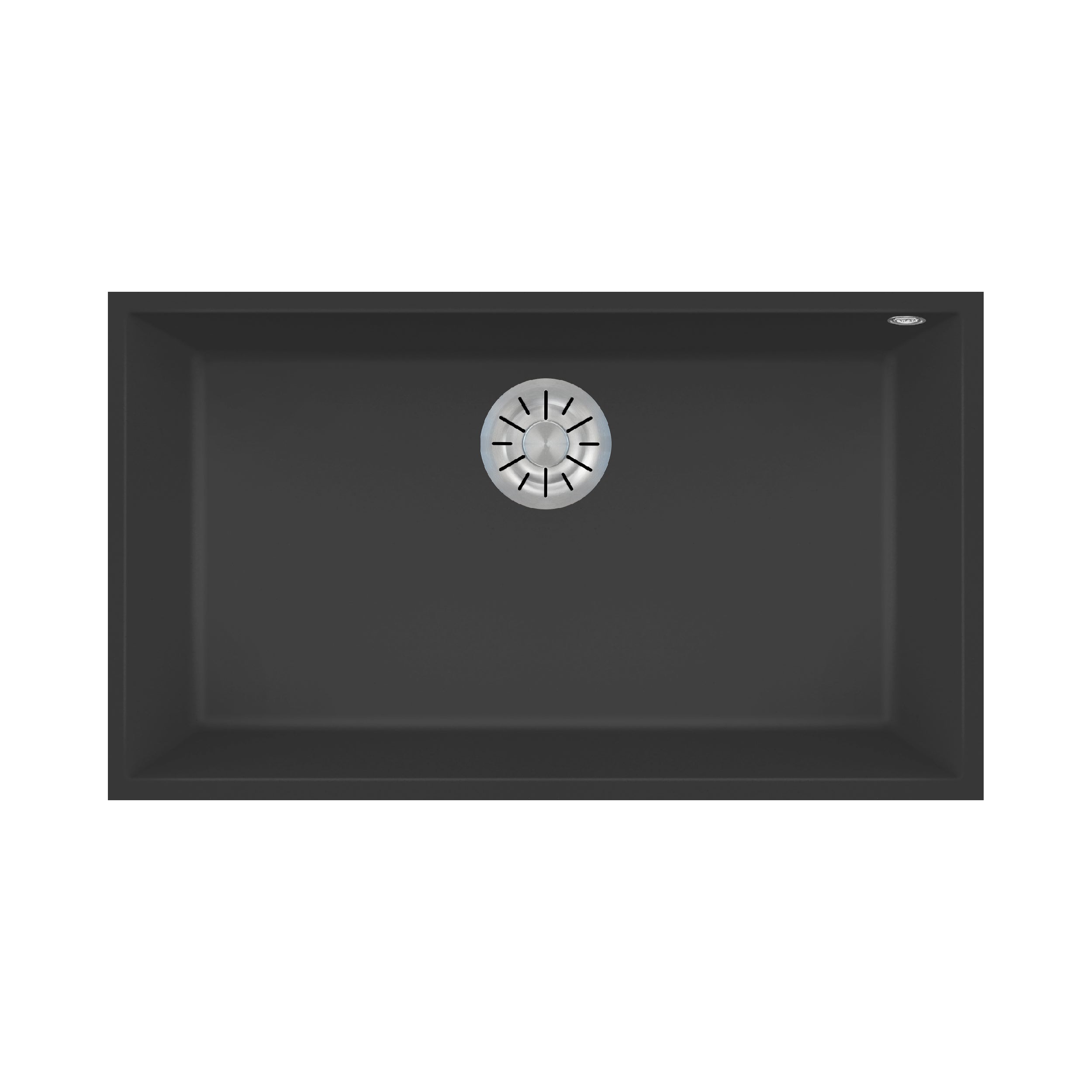 Unicum L Undermount Black + Cutting Board Complement 280 Petra + Emys Black