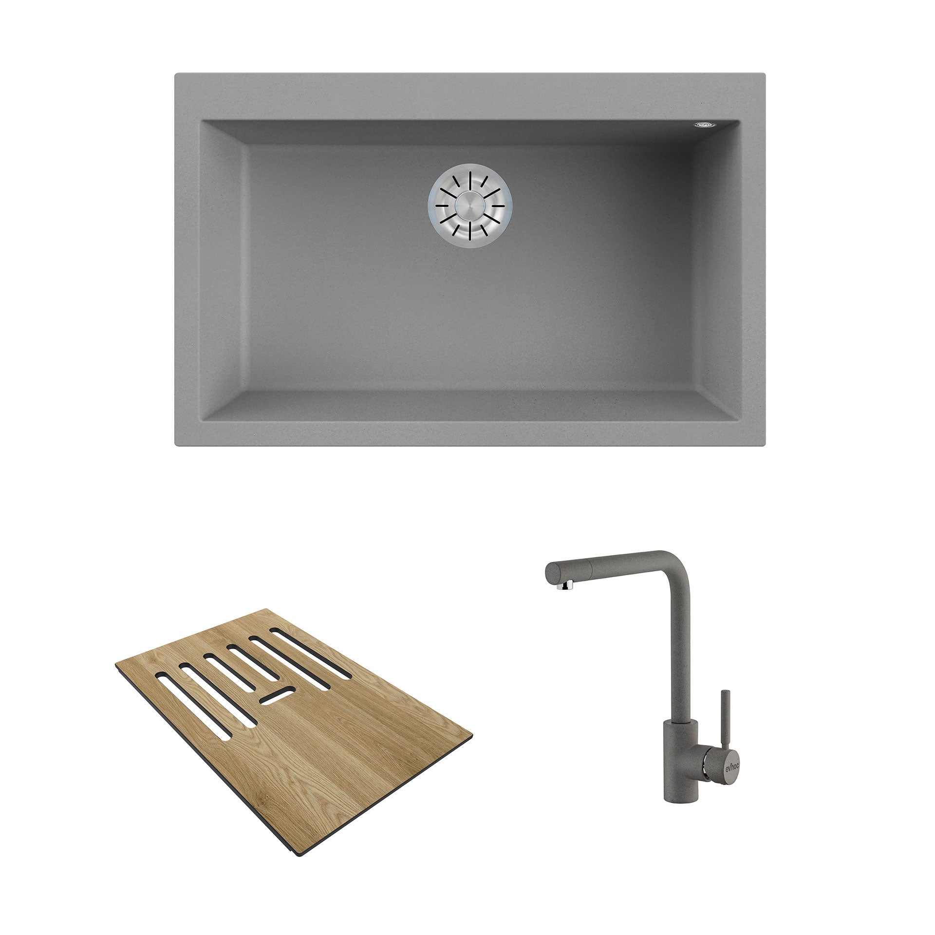 Unicum L Inset Grey + Complement 280 Navis + Concrete Grey Lotus