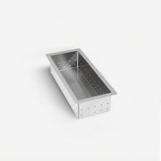 vaschetta per lavello in acciaio inox metal tray l