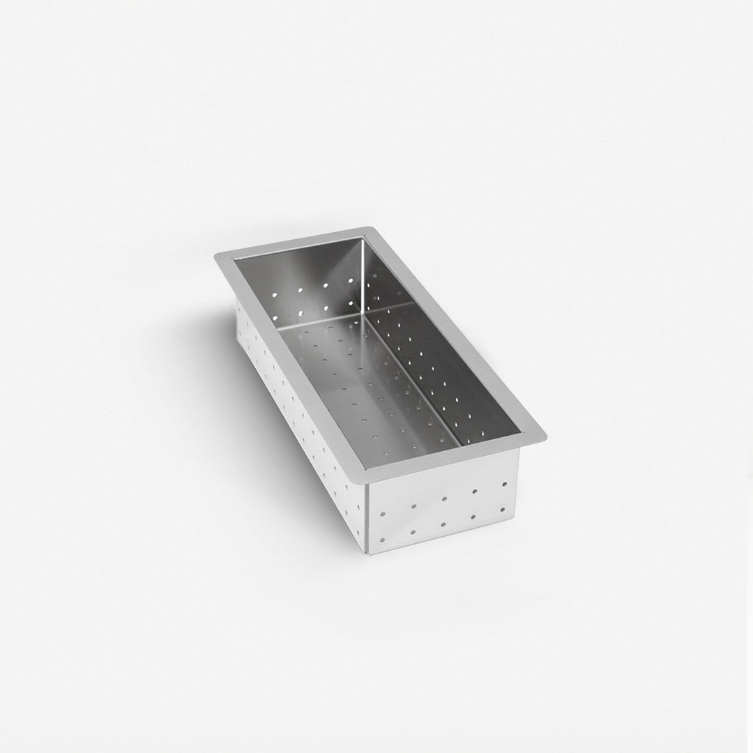vaschetta per lavello in acciaio inox metal tray l