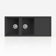 lavello in kuarzite sopratop adhoc l nero