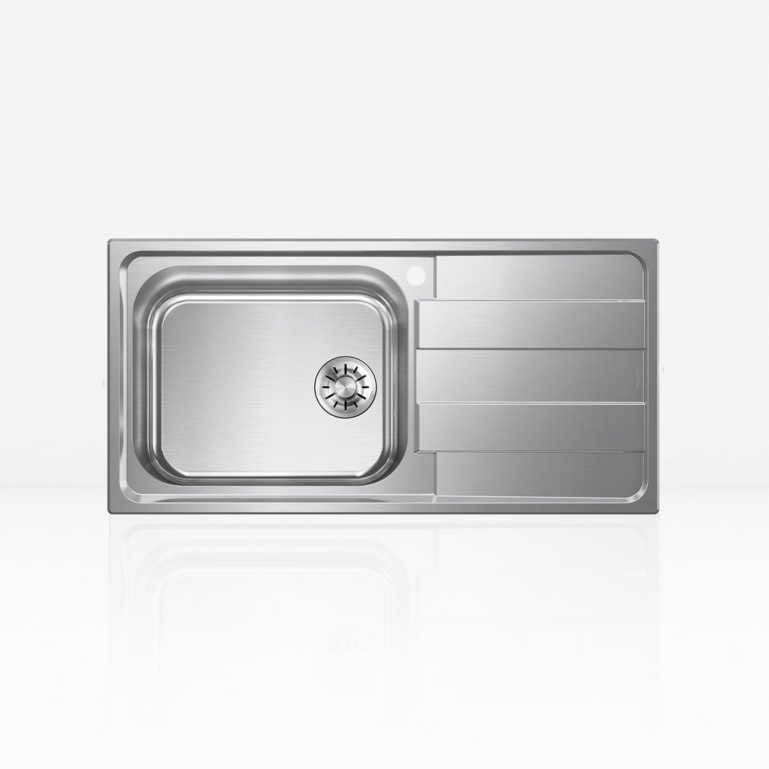 AURA M - Lavello in acciaio inox Sopratop 100x50 cm