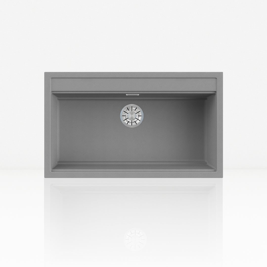 lavello in kuarzite sopratop desiderata l grigio