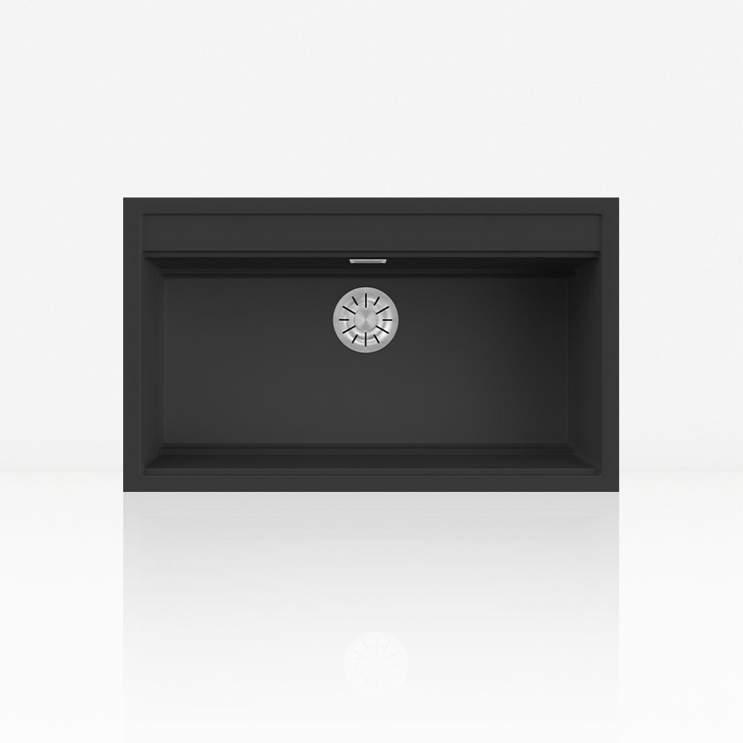 lavello in kuarzite sopratop desiderata l nero