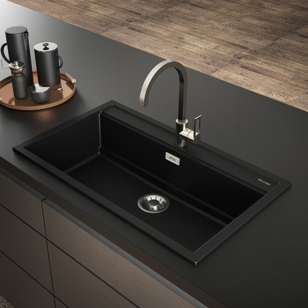 render lavello in kuarzite sopratop desiderata l nero