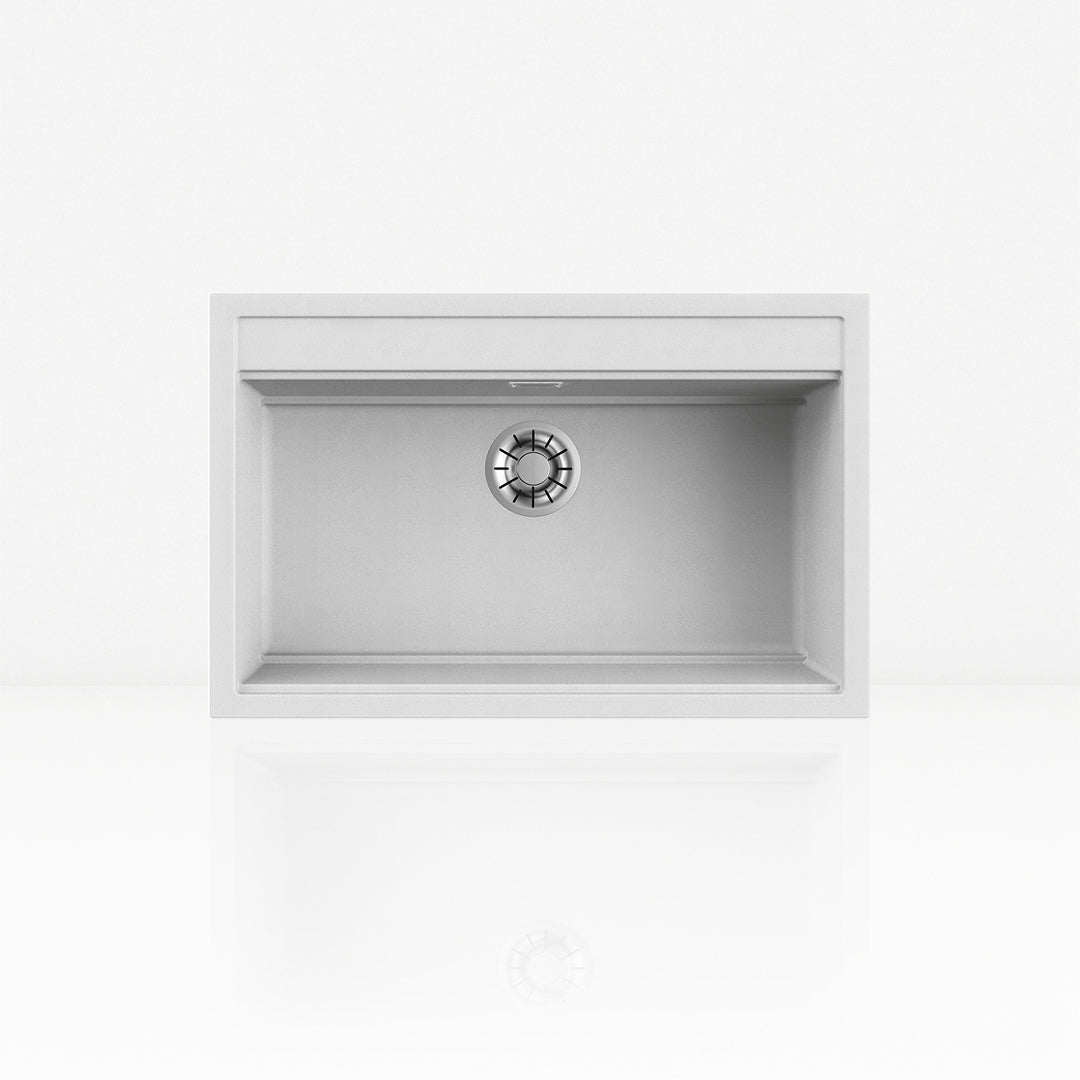 lavello in kuarzite sopratop desiderata s bianco