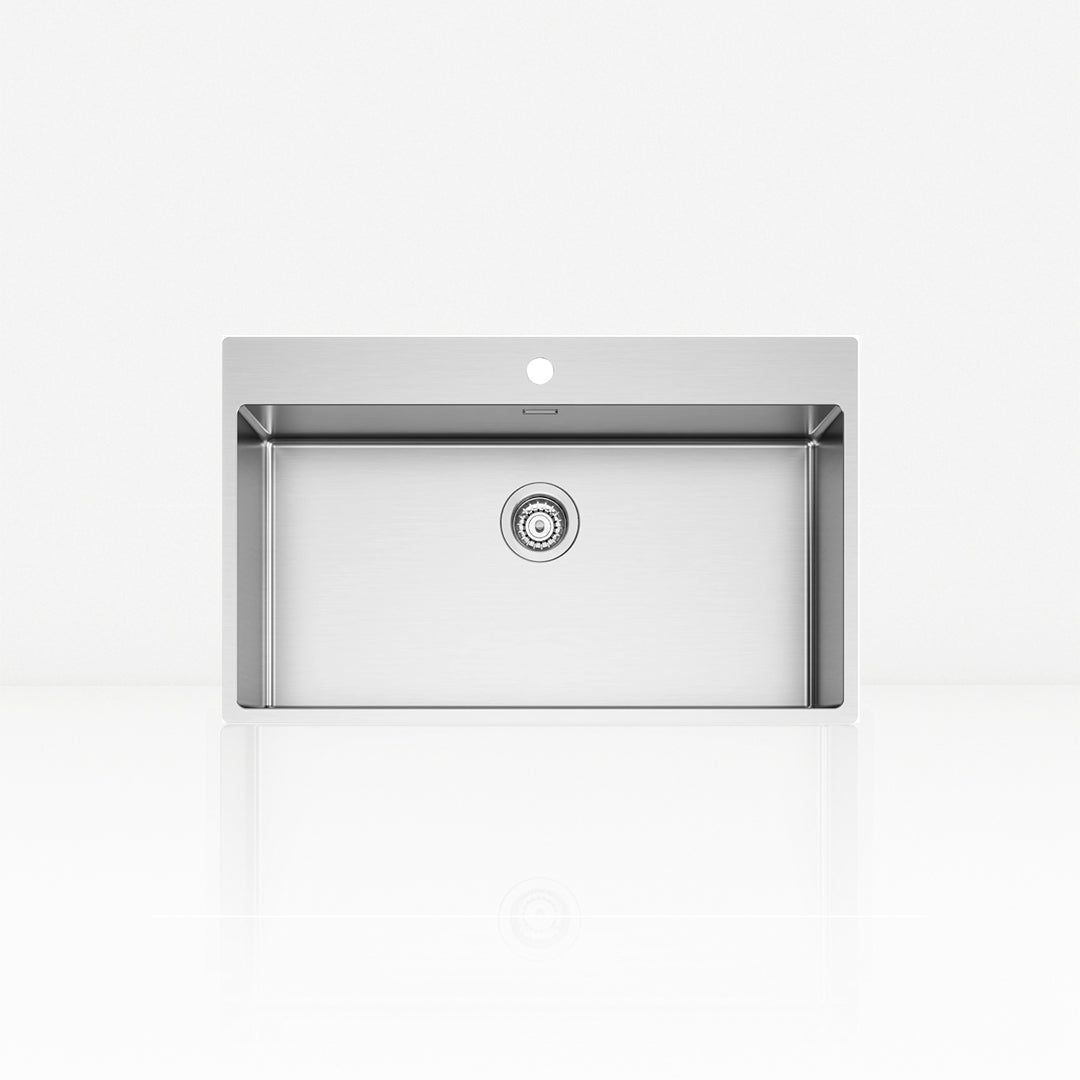 DEUS XXL - Lavello in acciaio inox Sopratop 85x51 cm