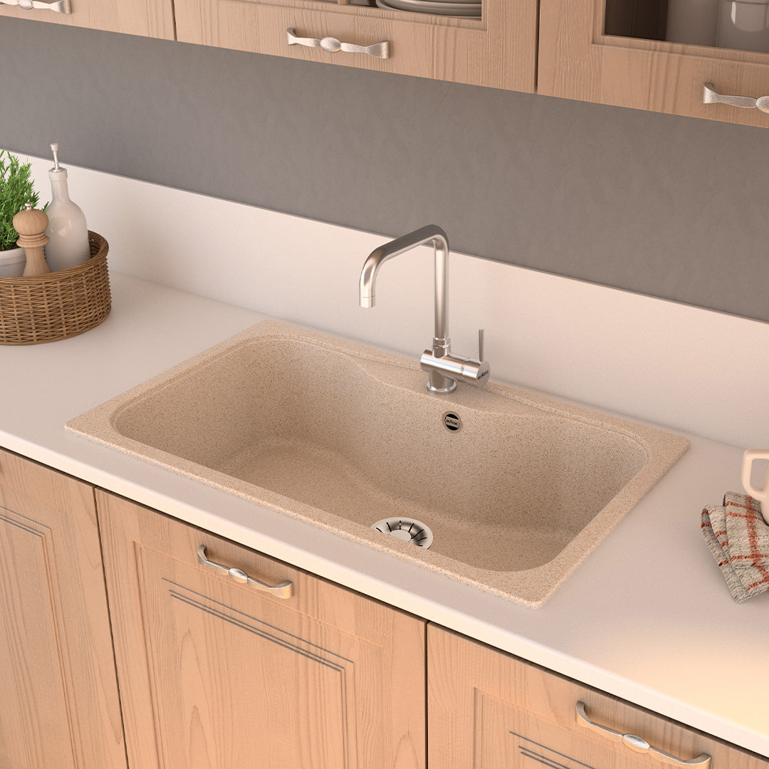 render lavello in kuarzite sopratop tondo l avena