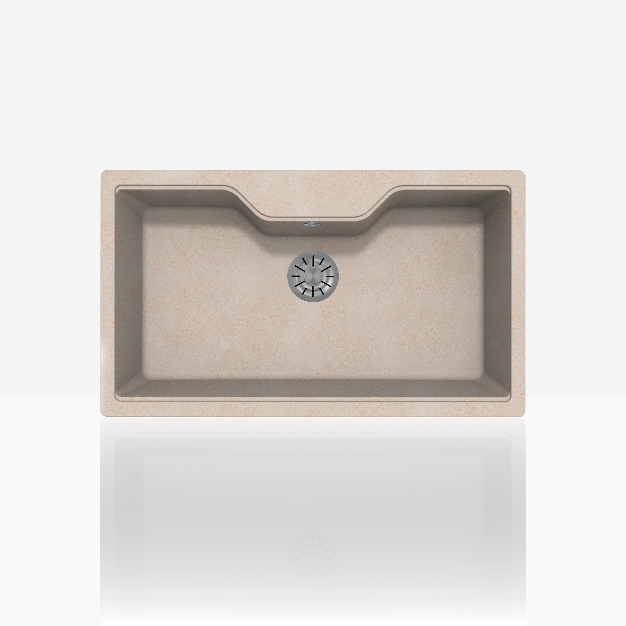 TONDO L - Lavello in Kuarzite effetto granito Sopratop 86,3×50,3 cm