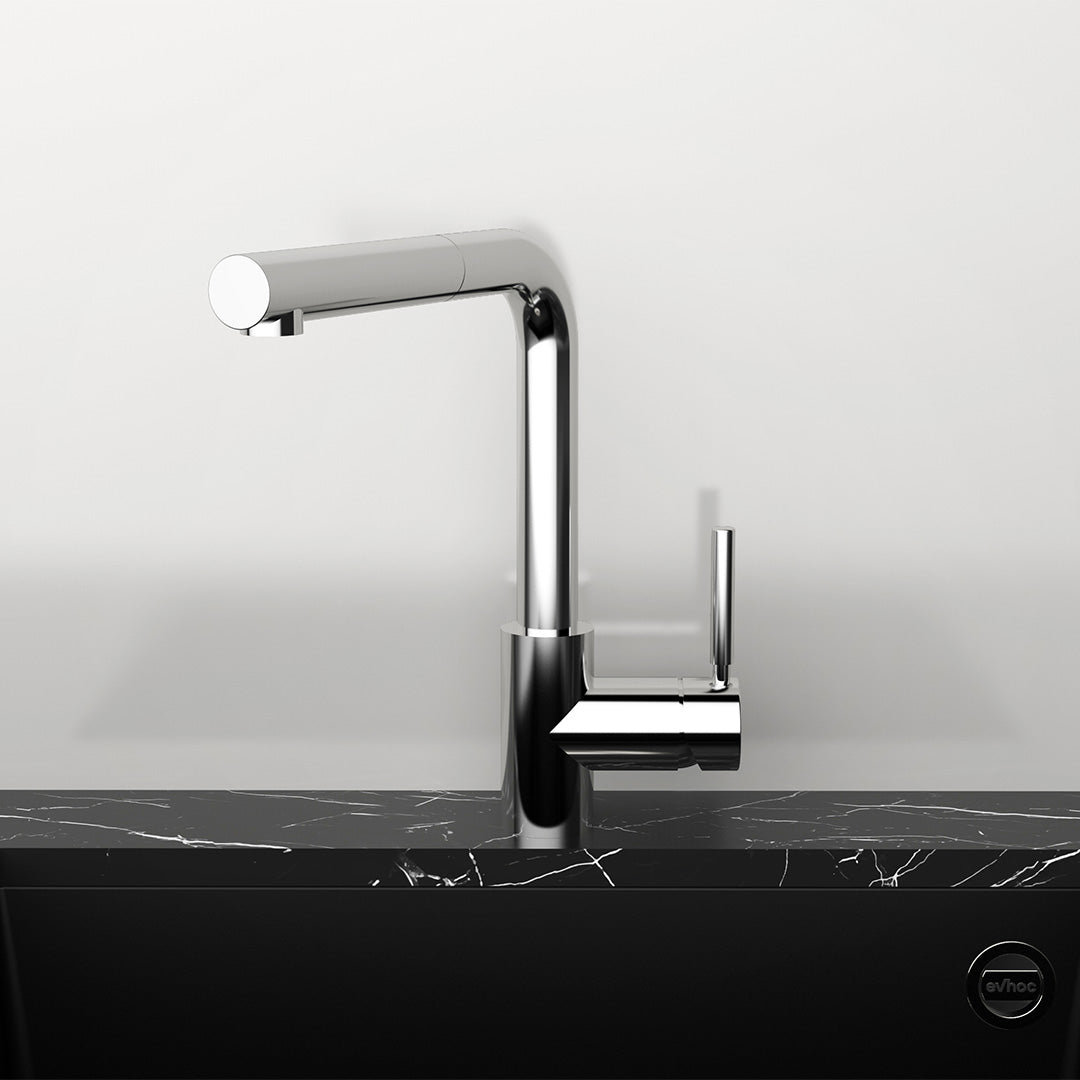 render miscelatore con doccetta aster cromo