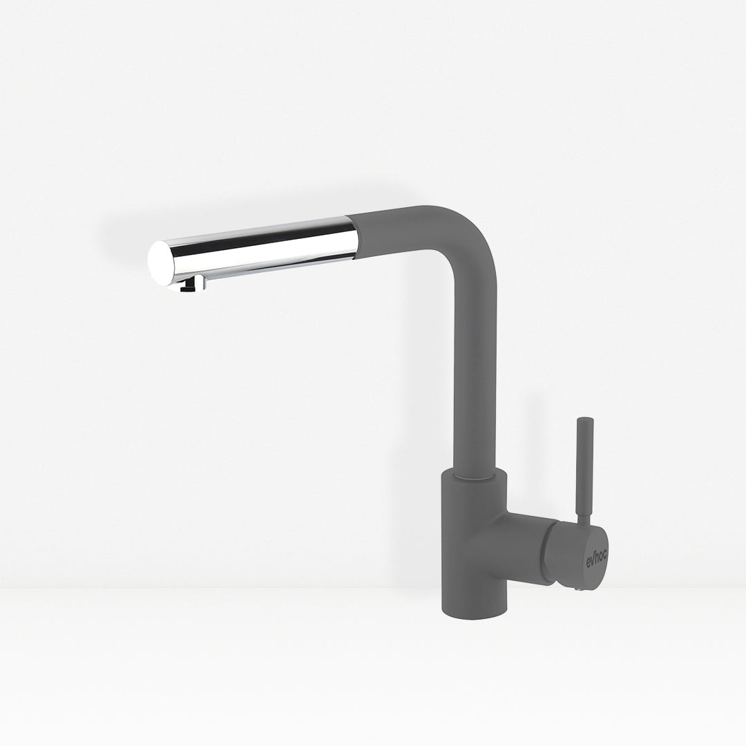 miscelatore con doccetta Aster grigio