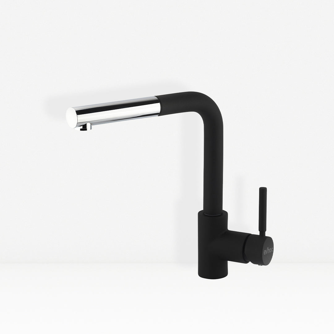 miscelatore con doccetta Aster nero