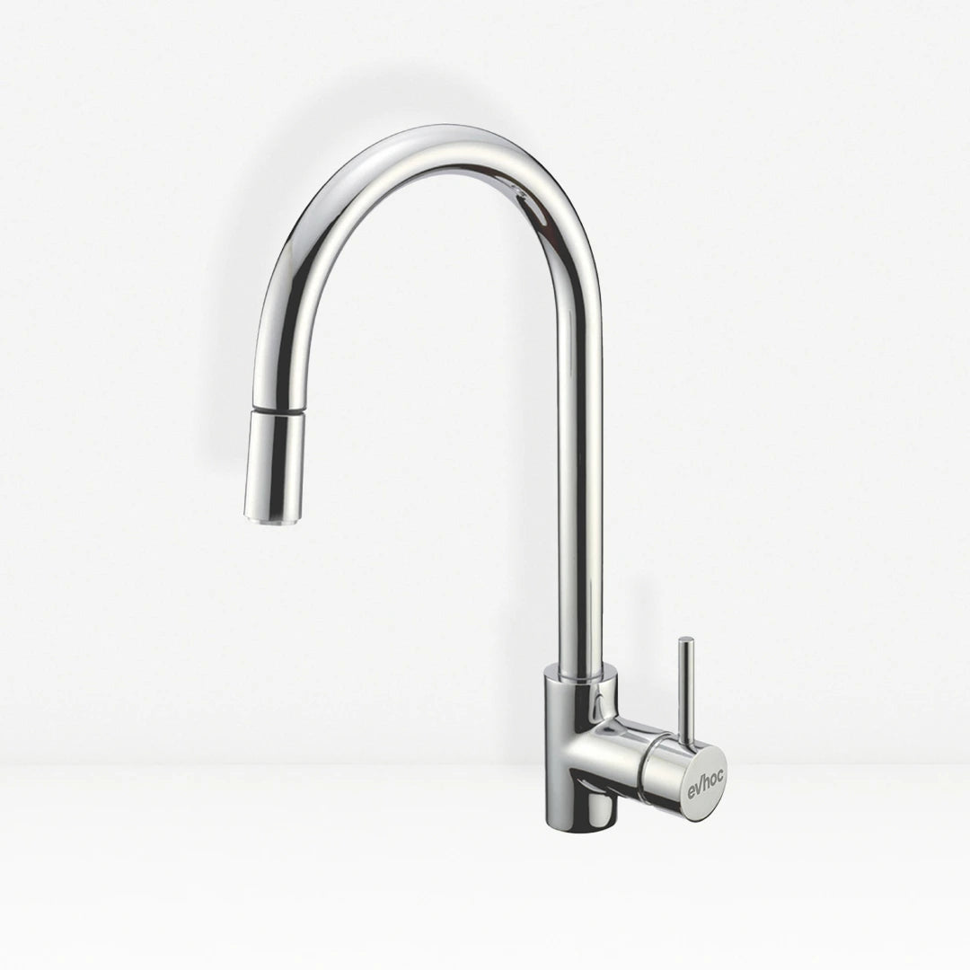 miscelatore da cucina con doccetta hippo cromo