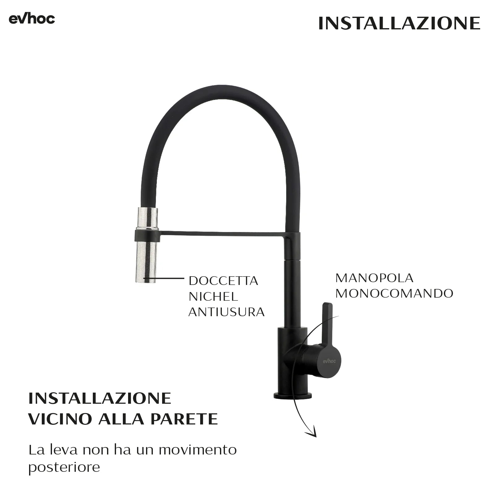 TAHLIA - Miscelatore con doccetta estraibile