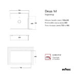 Scheda tecnica lavello cucina 1 vasca sopratop 75x51 cm acciaio inox