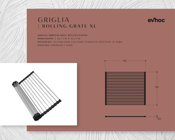 ROLLING GRATE XL Grid - Evhoc