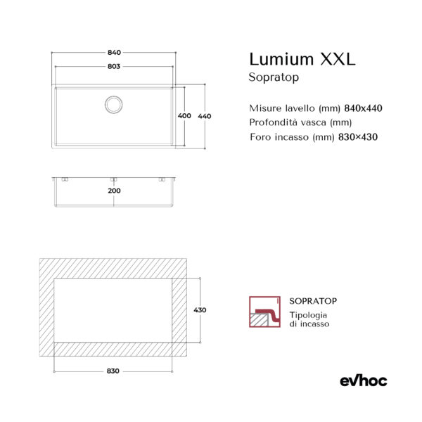 LUMIUM XXL | Inset - Evhoc