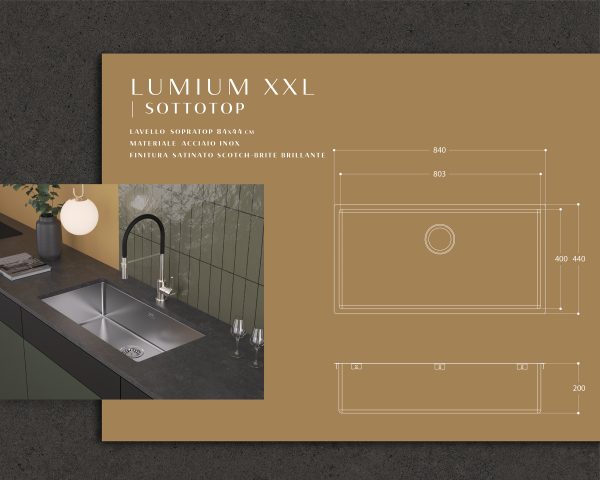 LUMIUM XXL | Undermount - Evhoc