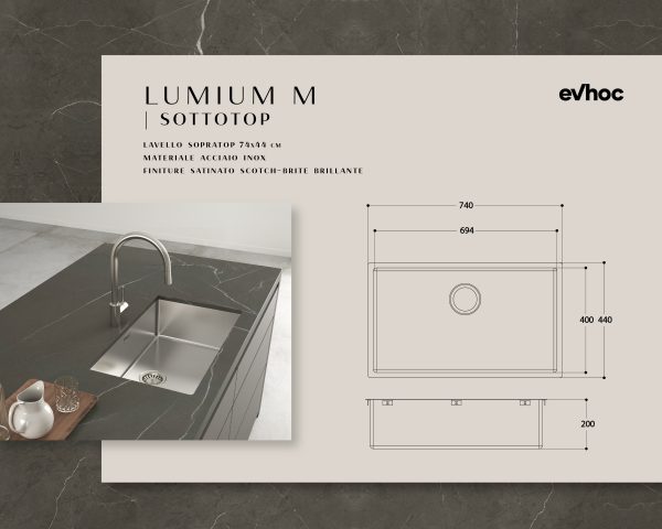 LUMIUM M | undermount - Evhoc