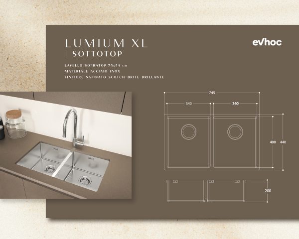 LUMIUM XL | Undermount - Evhoc