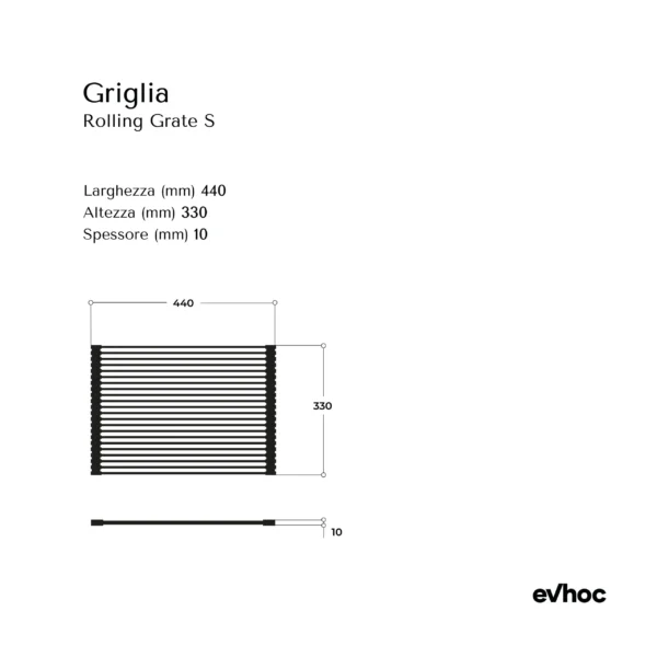 ROLLING GRATE S Grid - Evhoc