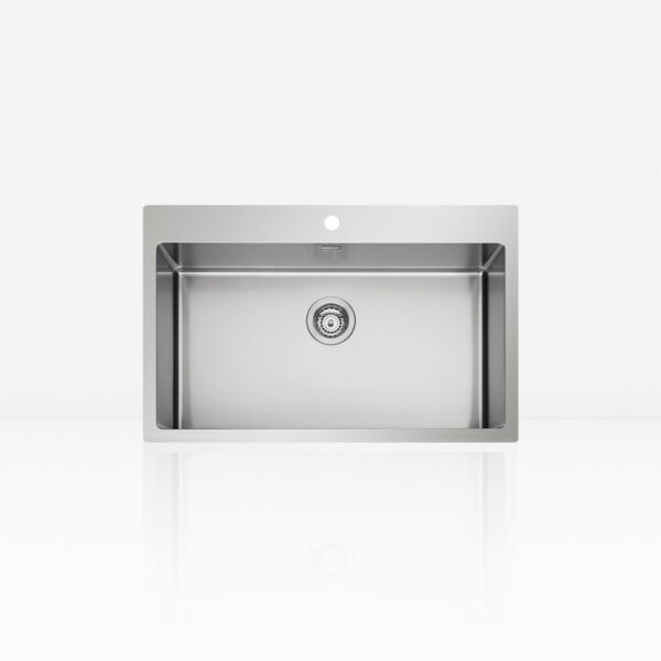 DEUS M - Lavello sopratop in acciaio inox - Evhoc