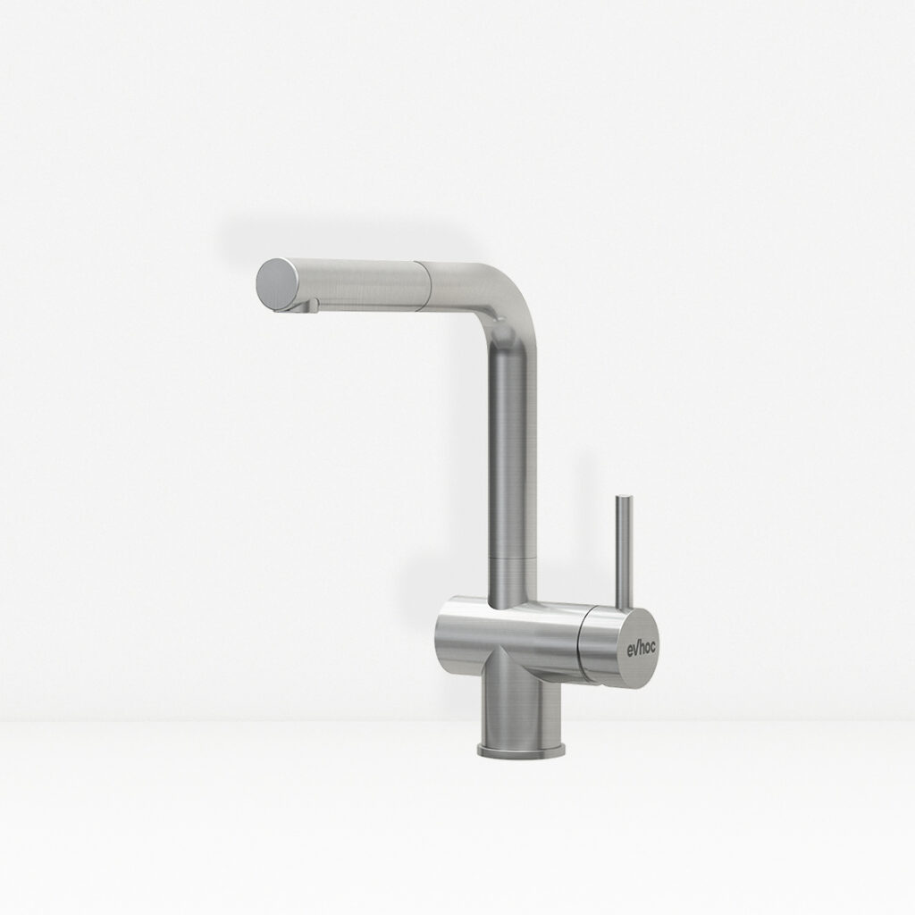 miscelatore con doccetta helion inox