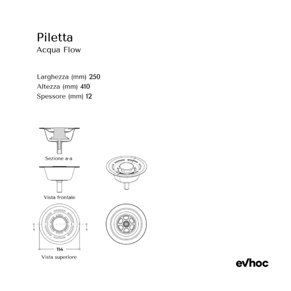 Piletta Acqua Flow Total Black – Evhoc