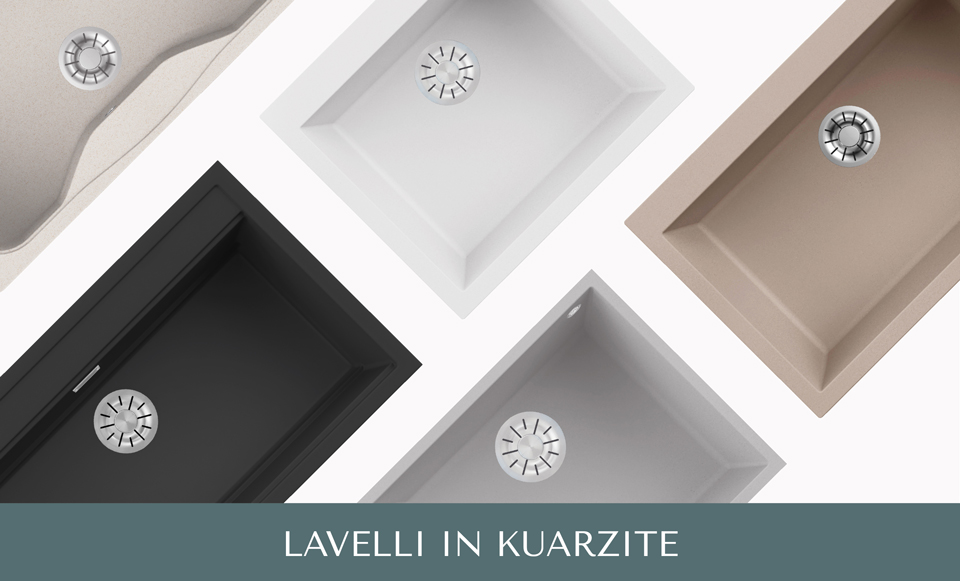 Evhoc - Lavelli e Miscelatori per cucina in Kuarzite